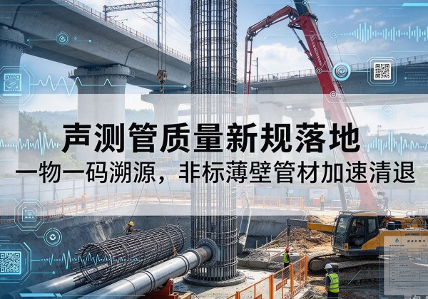 钟祥声测管质量新规落地，一物一码溯源，非标薄壁管材加速清退
